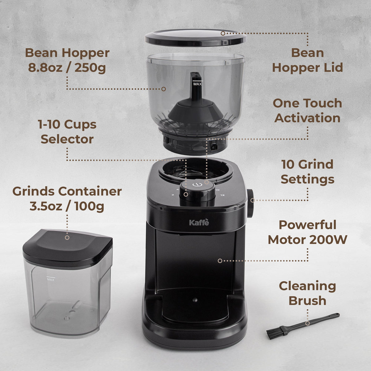 Molino de café Burr, KF8061