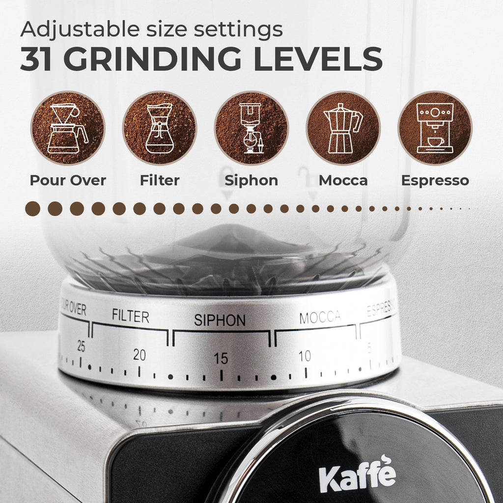 Molinillo de café cónico de rebabas, KF8091