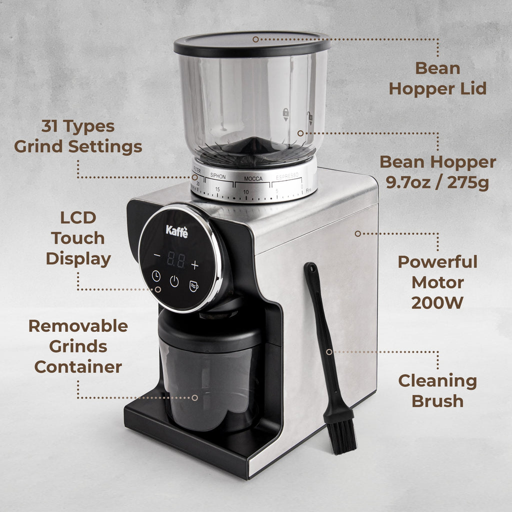 Molinillo de café cónico de rebabas, KF8091